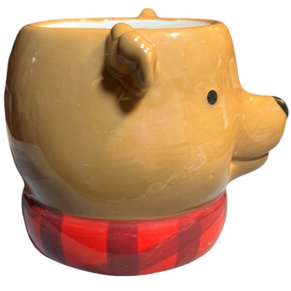 NWOT! 2015 THRESHOLD 3D Reindeer Ceramic Mug Cup Christmas Holiday Decor 14 oz - Picture 2 of 11